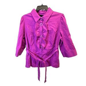 Lane Bryant Purple 3/4 Sleeve Blazer Size 20